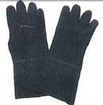 356B -  5-finger-gloves of heat resisting leather