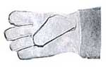 359 - Leather five-finger gloves for use right/left, with cuff